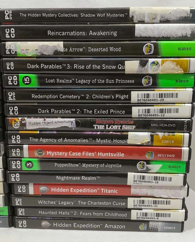 32x PC games bundle various titles - Hidden object and puzzle games