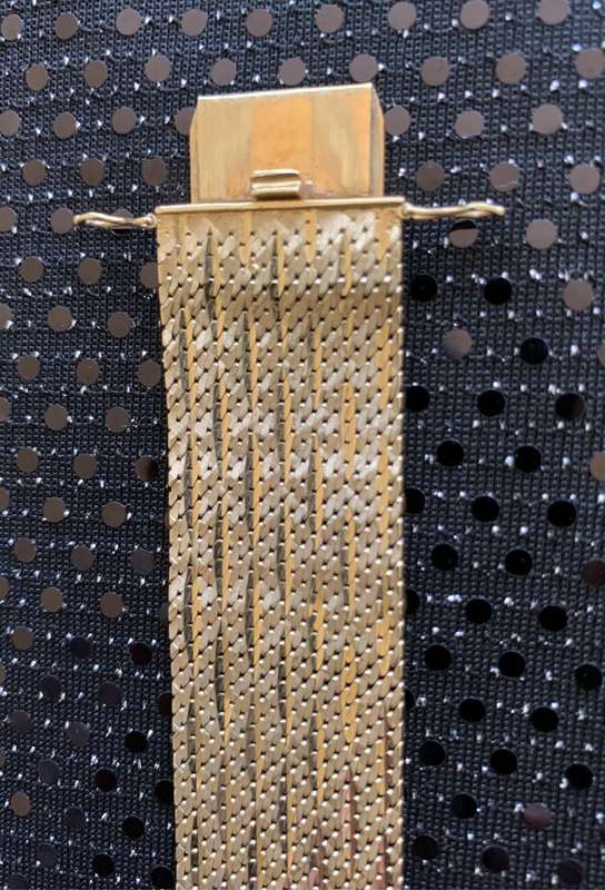 Exquisite Vintage 14K Gold Mesh Bracelet - one-of-a-kind statement piece.