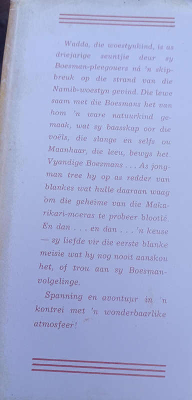 Wadda van die woestyn deur Cor Dirks