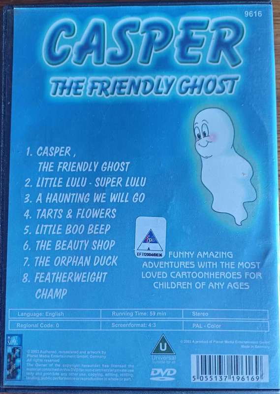 Casper the friendly ghost dvd