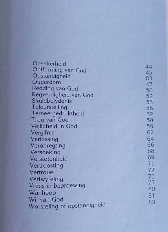 Troos uit die Woord