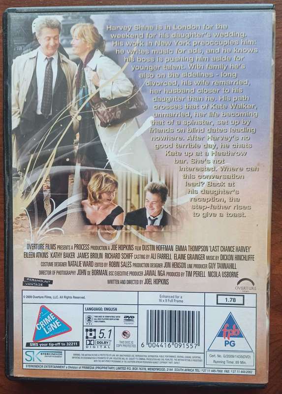 Last chance Harvey dvd