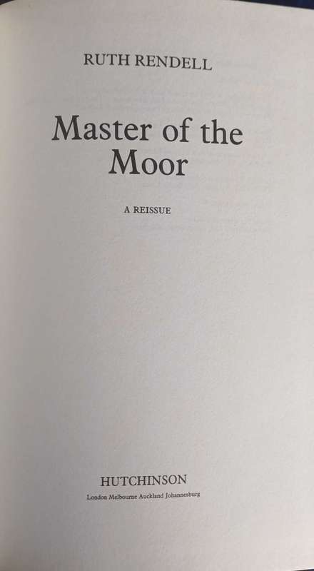 Master of the moor by Ruth Rendell