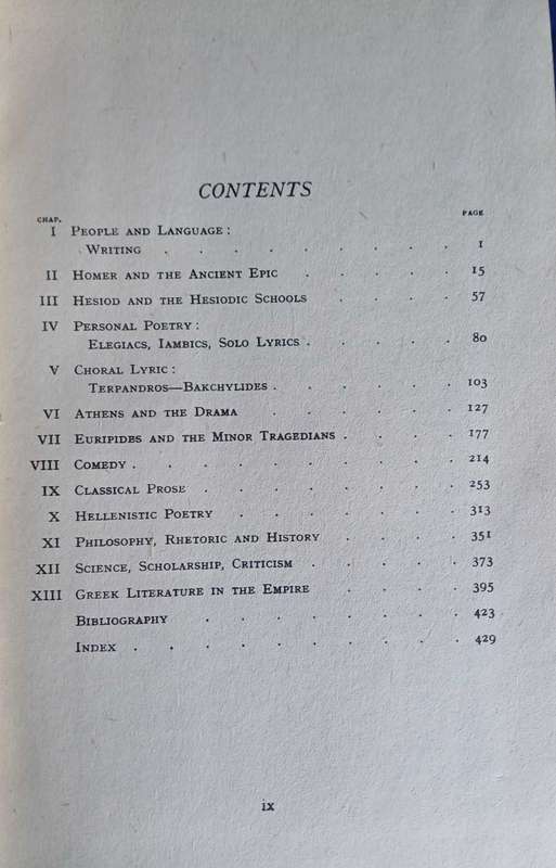A handbook of Greek literature by HJ Rose