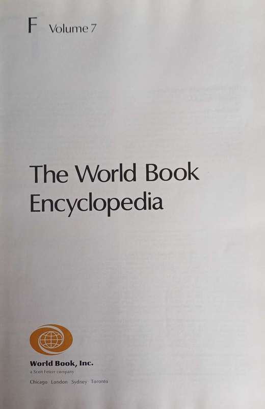 The world book encyclopedia F Volume 7