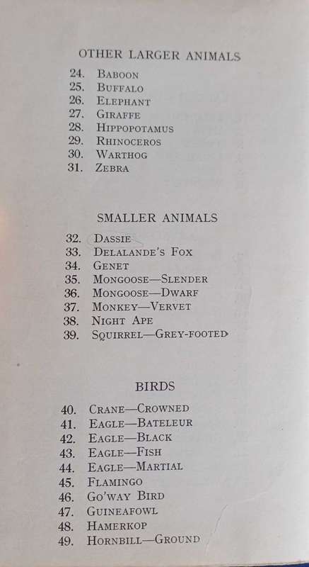 Wild life of Southern Africa