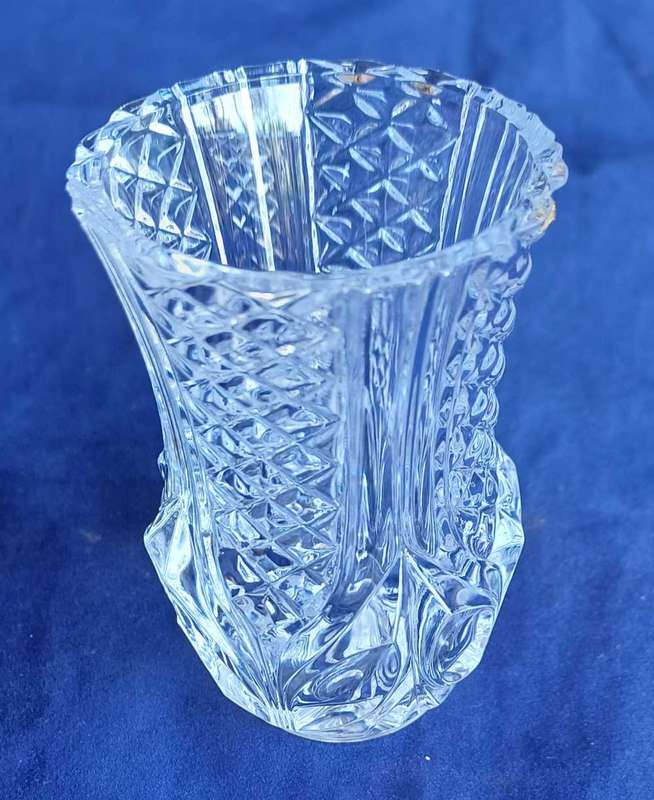 Vintage mini glass vase