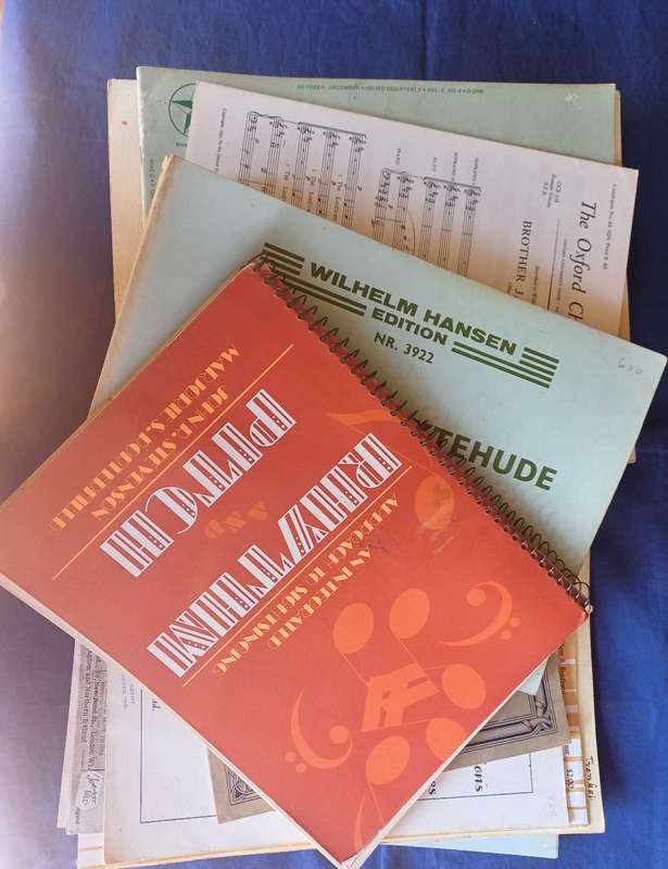 Lot of vintage music books