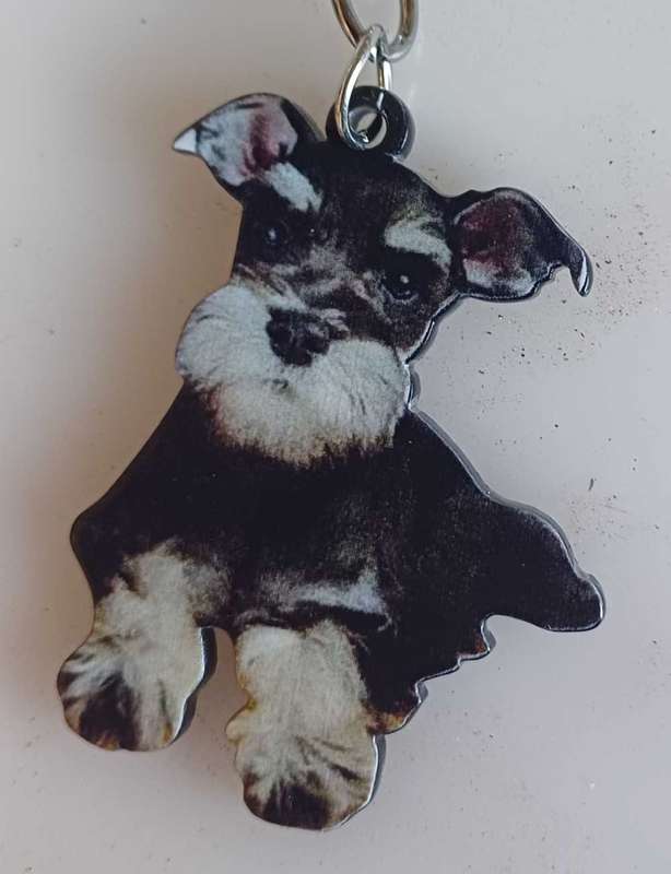 Schnauzer keyring