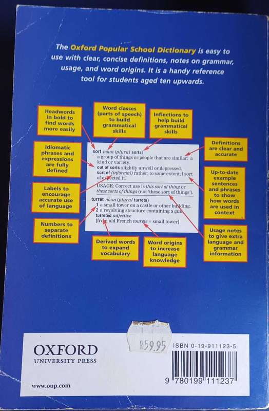 Oxford popular school dictionary