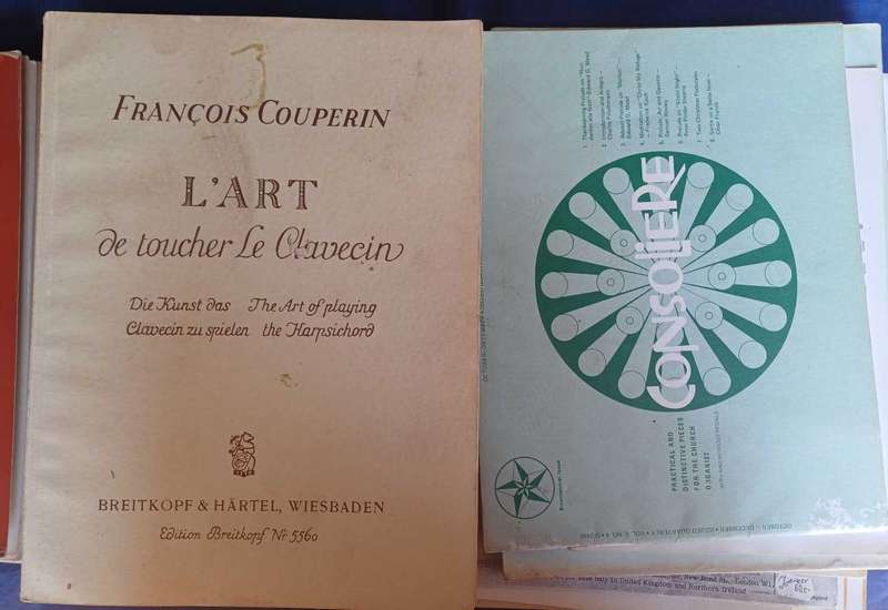 Lot of vintage music books
