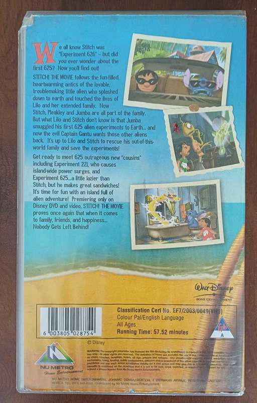 Stitch the movie vhs