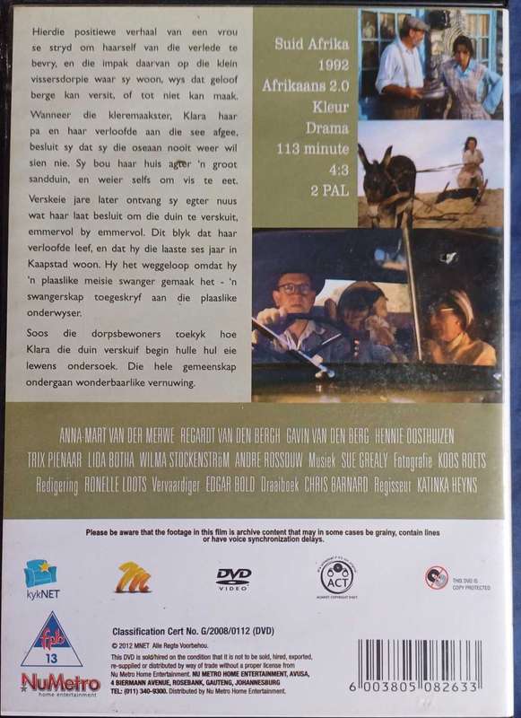 Die storie van Klara Viljee dvd