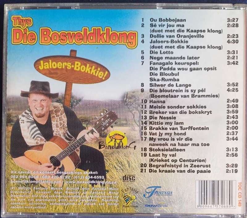 Thys Die Bosveldklong - Jaloers-Bokkie cd
