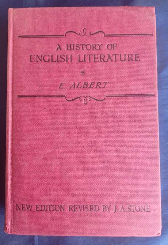 A history of English literature by E Albert
