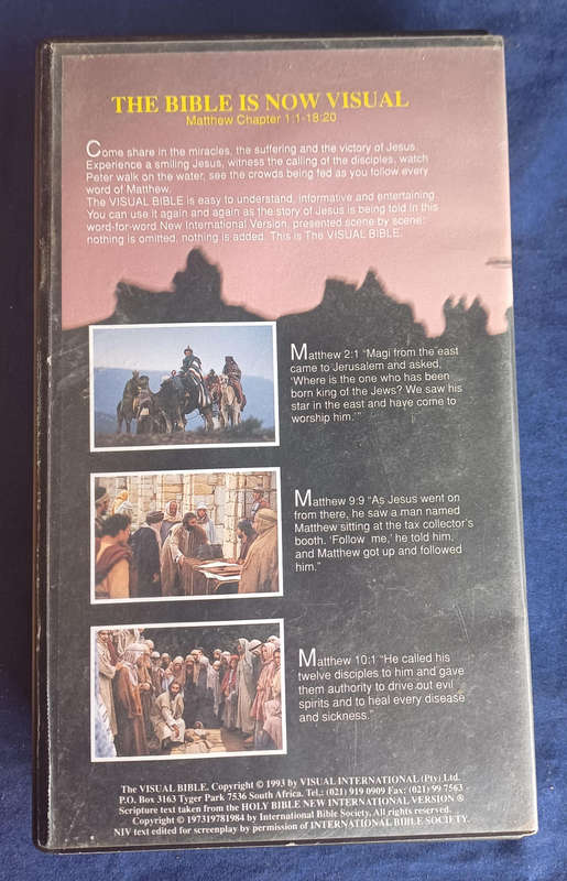 The visual Bible - Matthew vhs