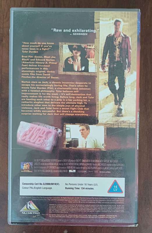 Fight club vhs