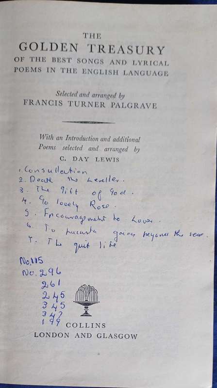 The golden treasury of the best songs and lyrical poems