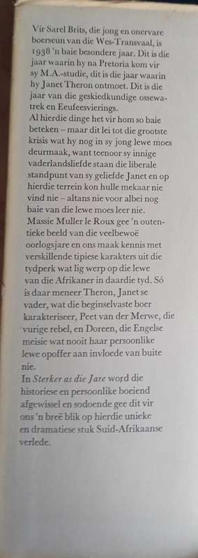 Sterker as jare deur Massie Muller le Roux
