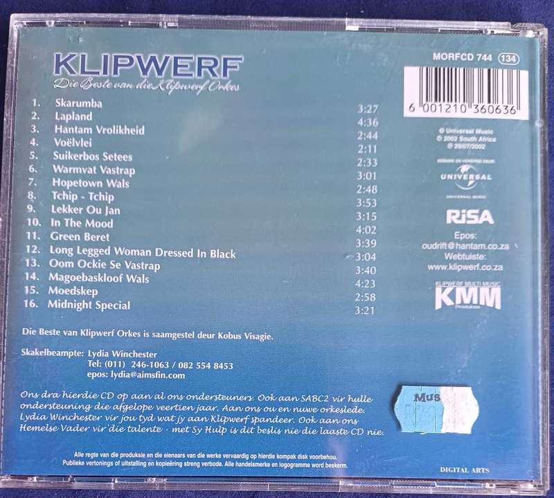 Klipwerf - Die beste van die Klipwerf Orkes cd