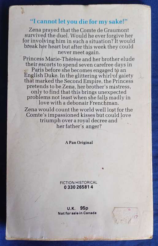 The wings of ecstacy by Barbara Cartland