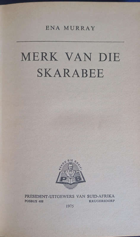 Merk van die skarabee deur Ena Murray