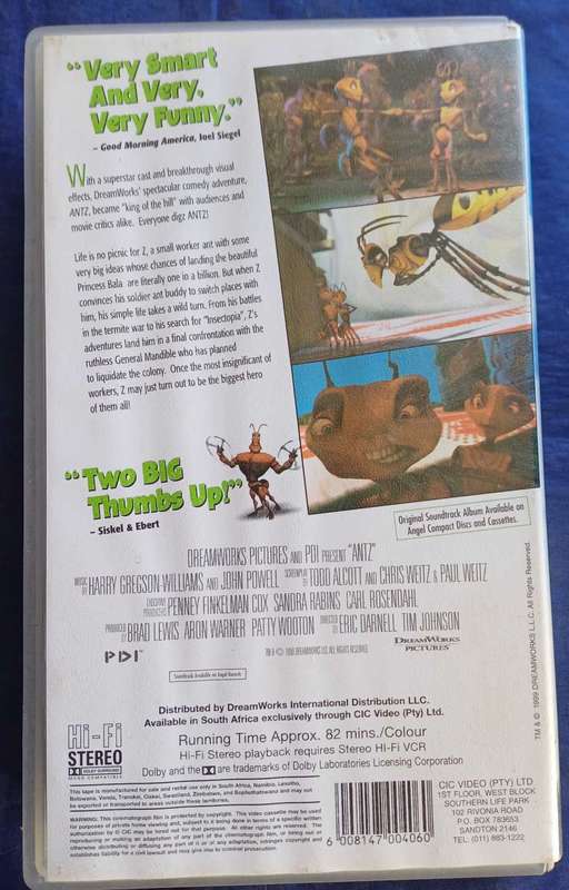Antz vhs
