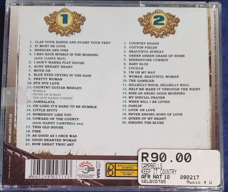Die Campbells - Keep it country 2cd
