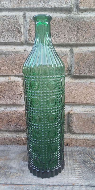 Vintage emerald green Ravioli Empoli bottle