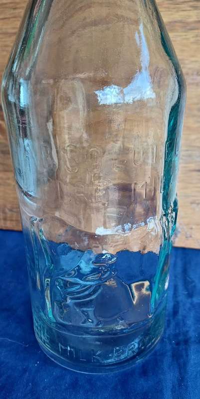 Vintage absolutely pure milk bottle