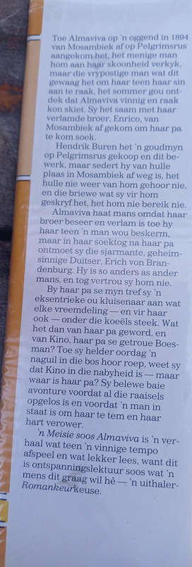 'n Meisie soos Almaviva deur Wille Martin