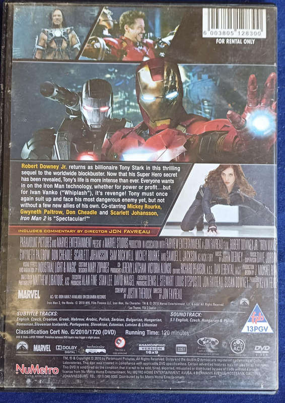 Iron man 2 dvd