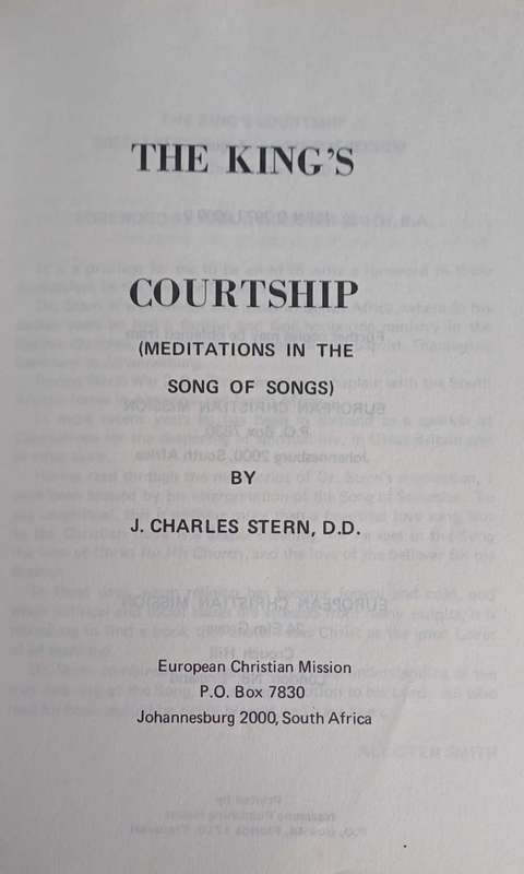 The King's courtship by J Charles Stern