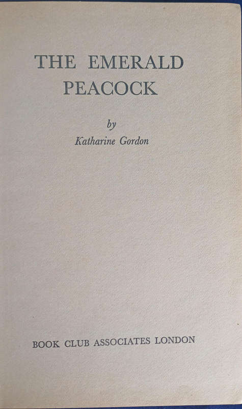 The emerald peacock by Katharine Gordon