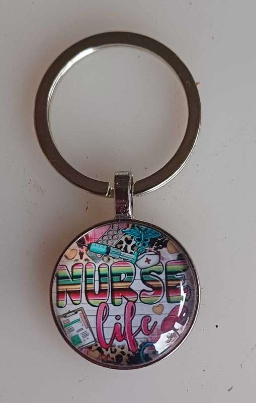 Nurse life keyring