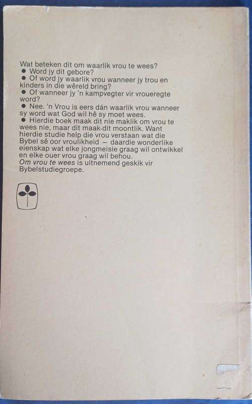 Om vrou te wees deur Kenneth G Smith