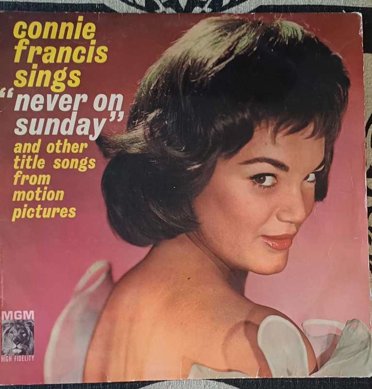 Connie Francis sings never on a Sunday LP