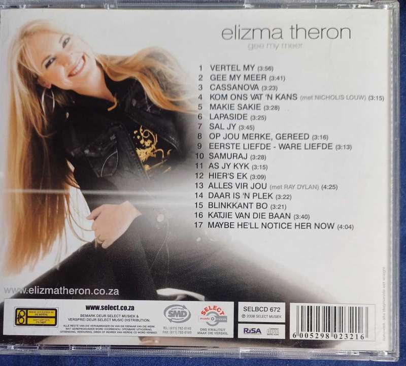 Elizma Theron - Gee my meer cd