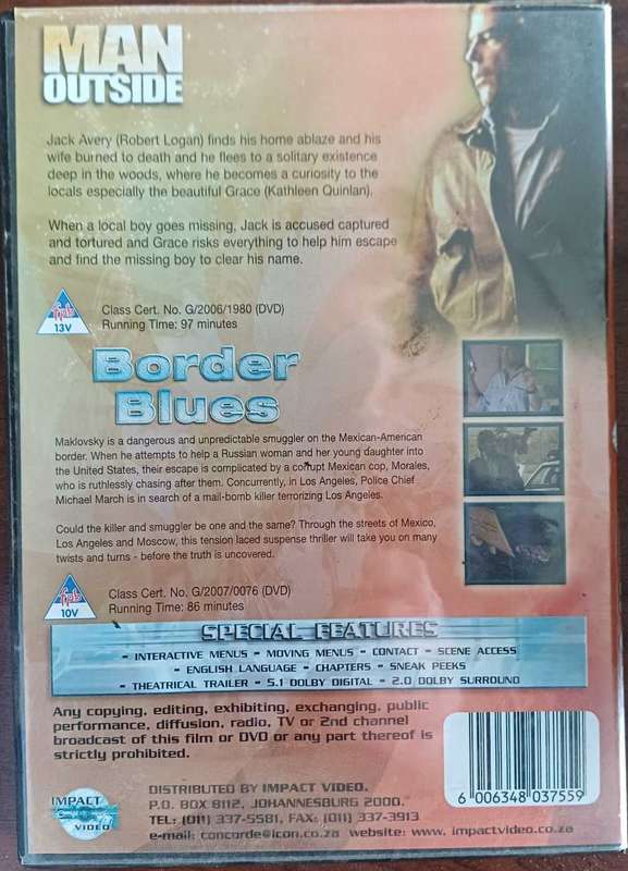 Double feature: Man outside/Border blues dvd