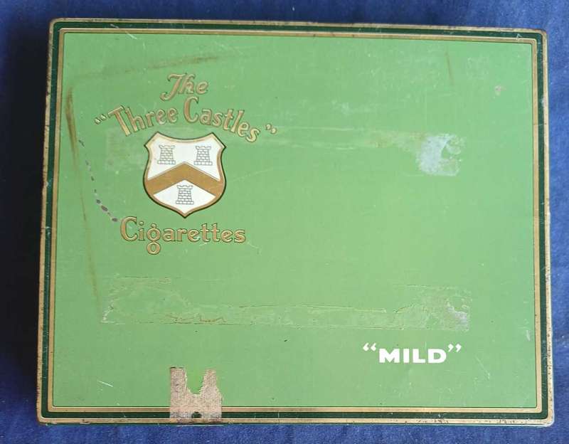 The Three Castles cigarette tin