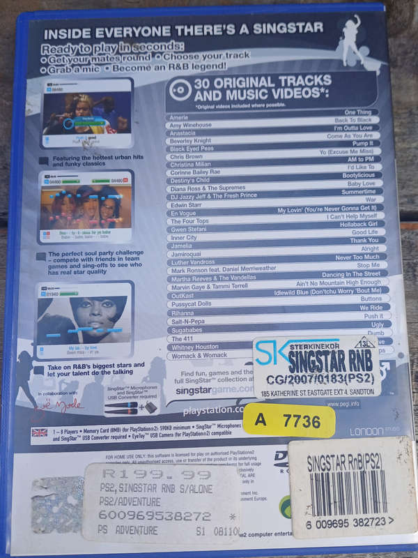 Singstar R&B Playstation 2
