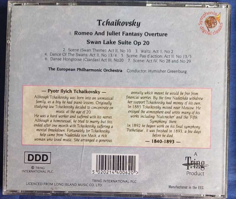Tchaikovsky - Romeo & Juliet fantasy overture cd