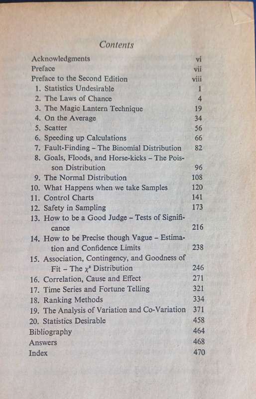 Facts from figures by MJ Moroney