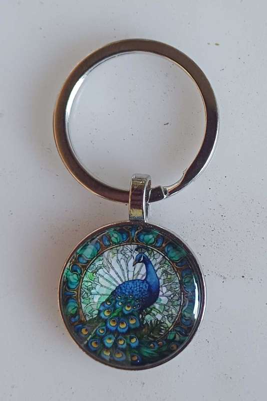 Peacock keyring