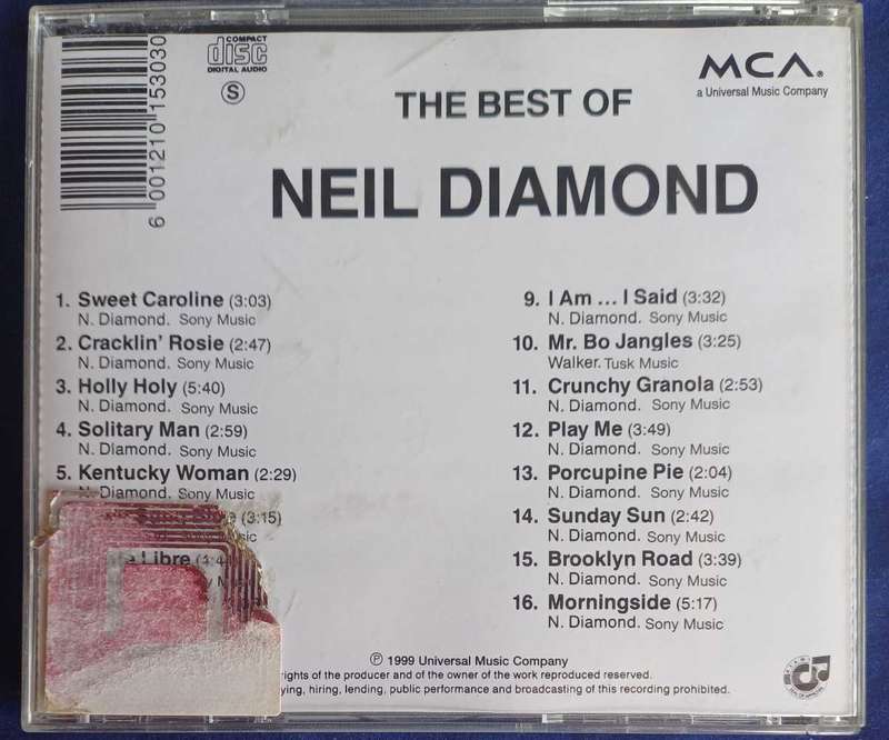 The best of Neil Diamond cd