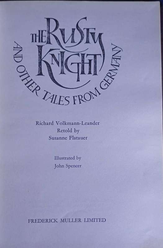 The rusty knight and other tales from Germany by Richard Volkmann-Leander