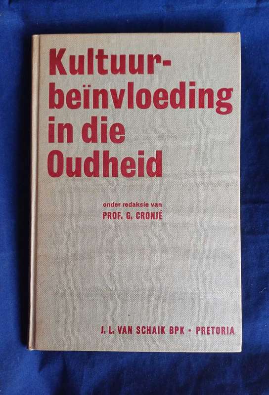 Kultuurbeinvloeding in die oudheid deur prof G Cronje