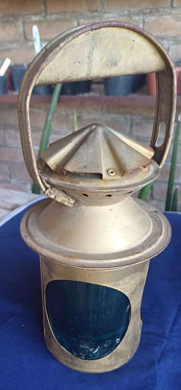 Vintage railway lamp