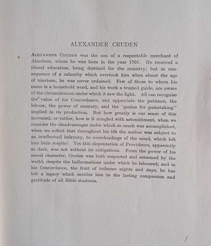Cruden's Concordance