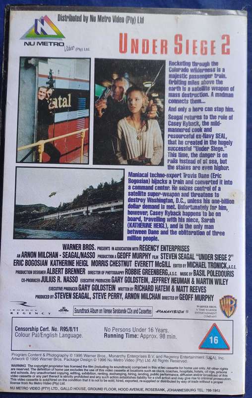 Under siege 2 vhs